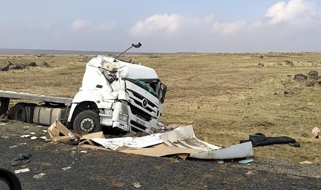 Şarampole yuvarlanan tırda sürücü yaralandı