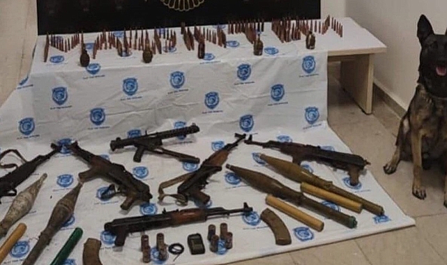 Terör operasyonu: Silah ve mühimmat ele geçirildi