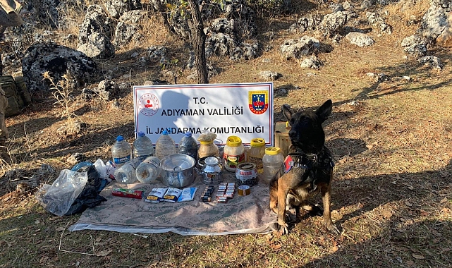 Toprağa gömülü PKK/KCK ait yaşam malzemesi bulundu