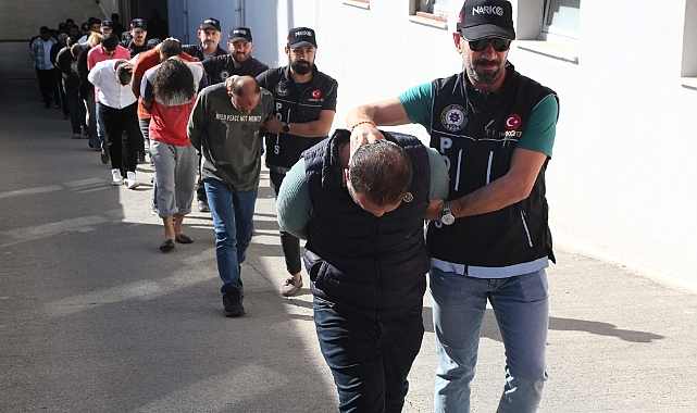 Uyuşturucu satıcılarına yönelik operasyon! 18 gözaltı