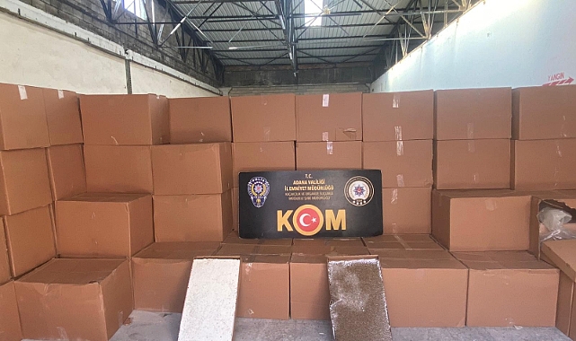 14 milyon 610 bin adet doldurulmuş kaçak sigara ele geçirildi