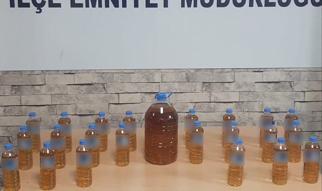 16 litre sahte alkol ele geçirildi!