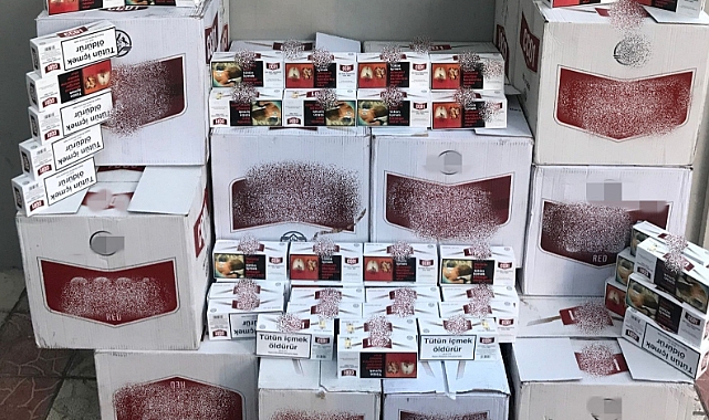 201 bin 600 adet makaron ele geçirildi