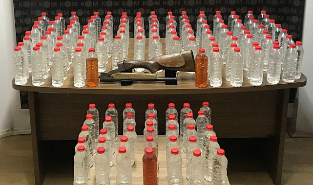 72 litre sahte alkol ele geçirildi!