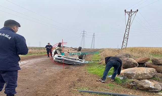 Hilvan'da araç takla attı: 3 yaralı