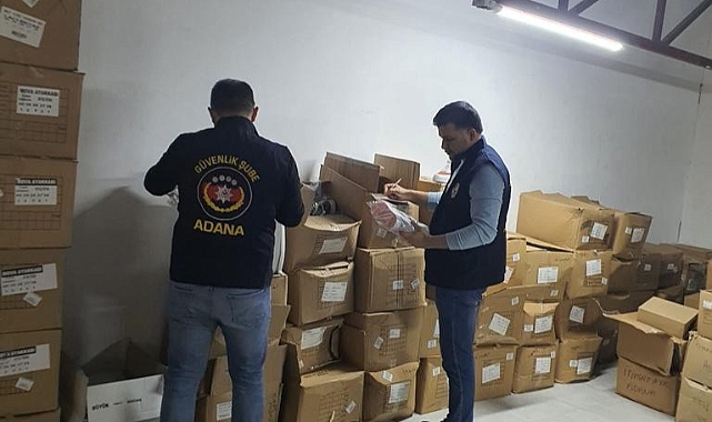 Piyasa değeri 7 milyon lira olan taklit ayakkabı ele geçirildi