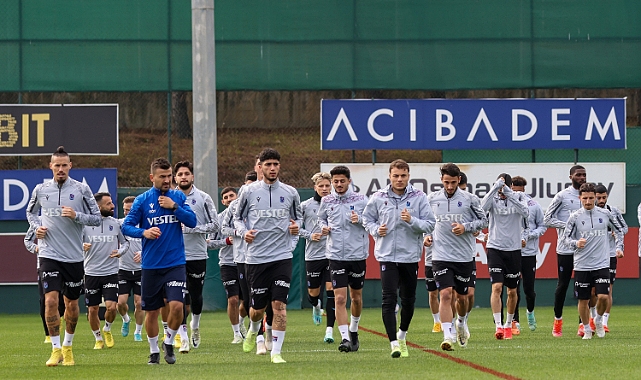 Trabzonspor'da, Fatih Karagümrük maçı hazırlıkları sürüyor