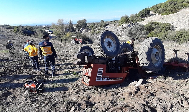 Traktörün altına kalan sürücü hayatını kaybetti