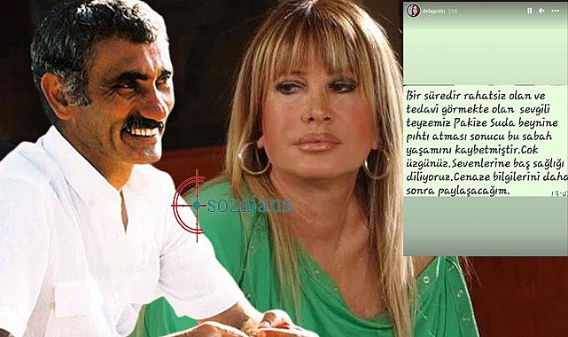 Ünlü oyuncu Pakize Suda hayatını kaybetti!