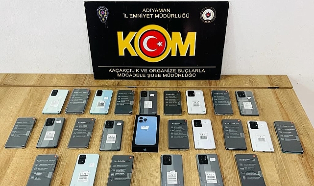 25 adet gümrük kaçağı cep telefonu ele geçirildi