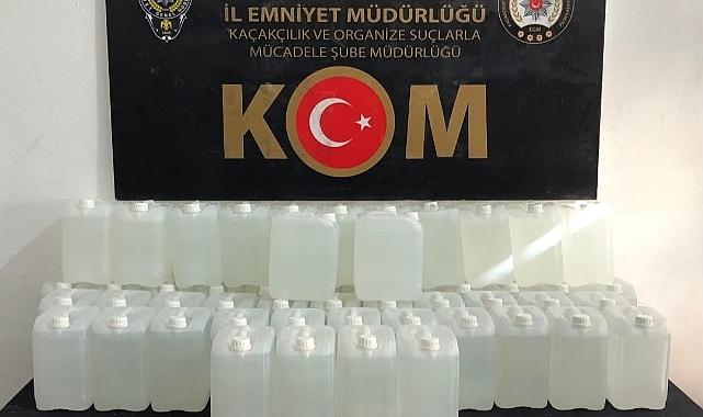 270 litre etil alkol ele geçirildi