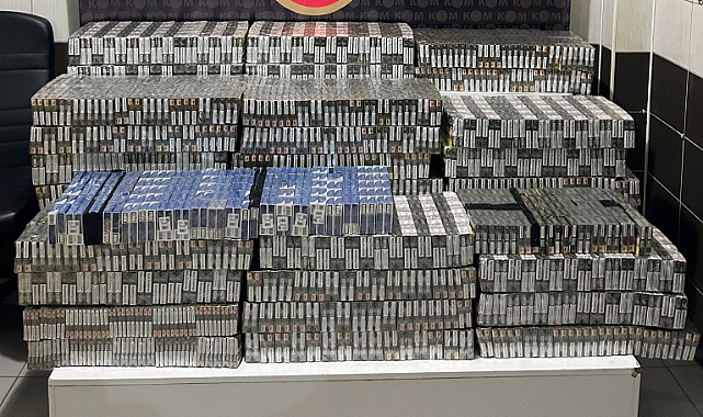 4 bin 800 paket kaçak sigara ele geçirildi