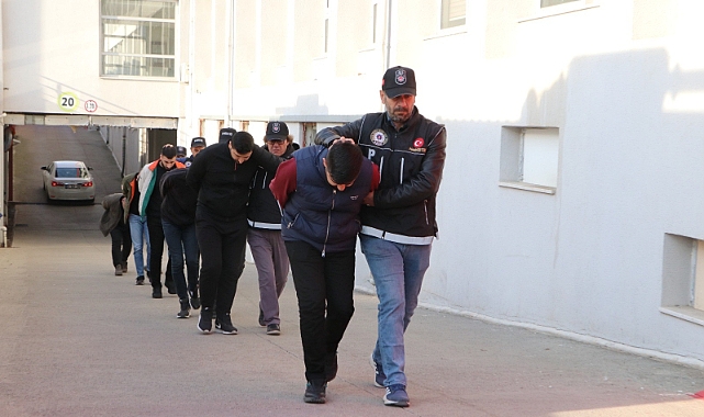 87 kilo esrar yakalatan 6 zanlı tutuklandı