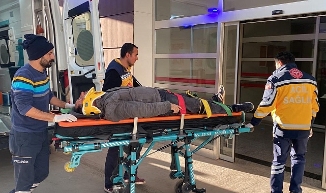 Devrilen motosikletin sürücüsü yaralandı