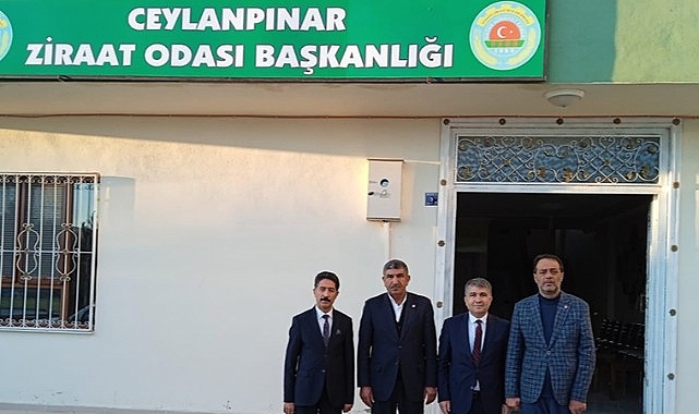 Doktor Gök'ten Ceylanpınar Ziraat Odası Başkanı Keskin'e ziyaret