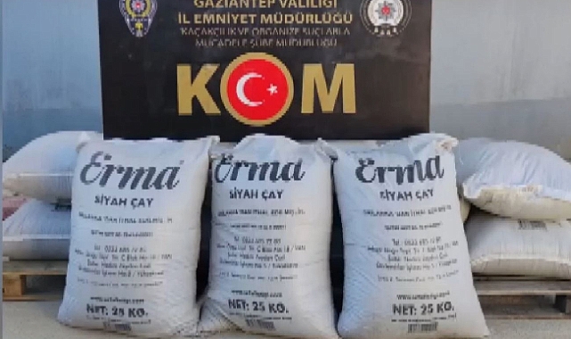 Kaçak çay operasyonu!