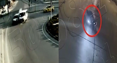 Gaziantep’te şehir içinde yaşanan kazalar kamerada