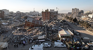 Kahramanmaraş depremin 10'uncu gününde havadan görüntülendi