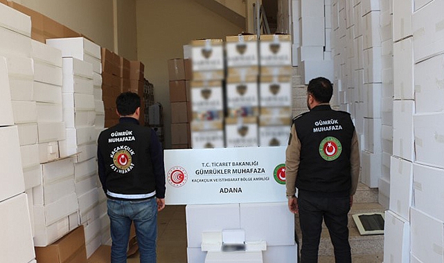 11 milyon adet kaçak makaron ele geçirildi