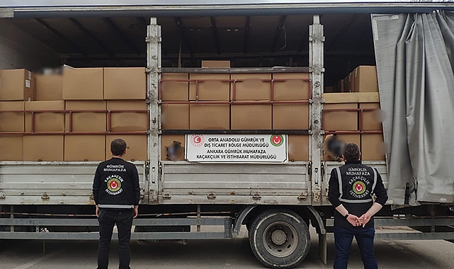 3 ton 600 kilo kaçak tütün ele geçirildi