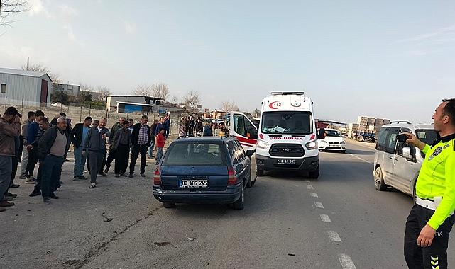 Kamyonet otomobile çarptı: 1 yaralı