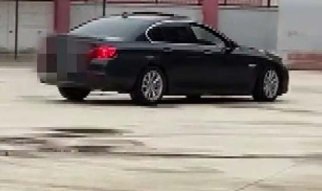 Okul bahçesinde drift atan sürücüye 36 bin 722 lira ceza