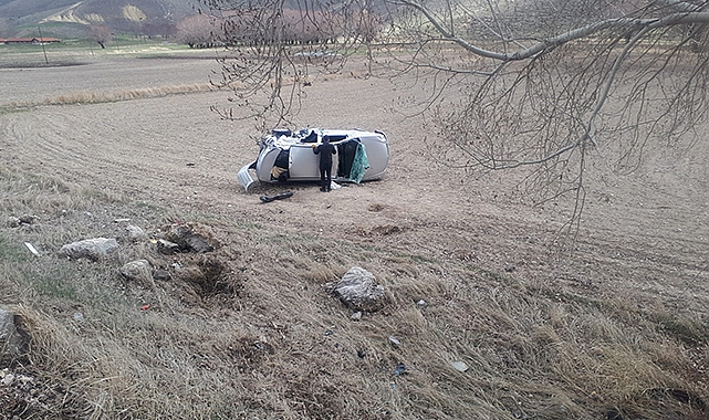 Otomobil takla attı: 1’i ağır 2 yaralı