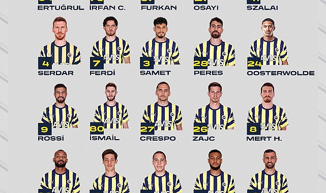 Fenerbahçe'nin, Giresunspor maçı kamp kadrosu belli oldu