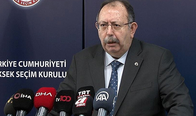 YSK Başkanı Yener oy oranlarını açıkladı