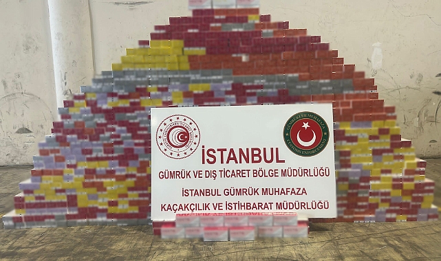 25 bin paket kaçak elektronik sigara tütünü ele geçirildi