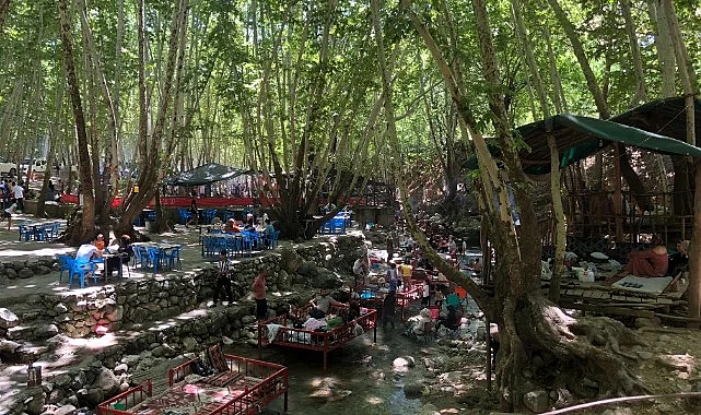 Havalar ısındı, vatandaşlar piknik alanına koştu