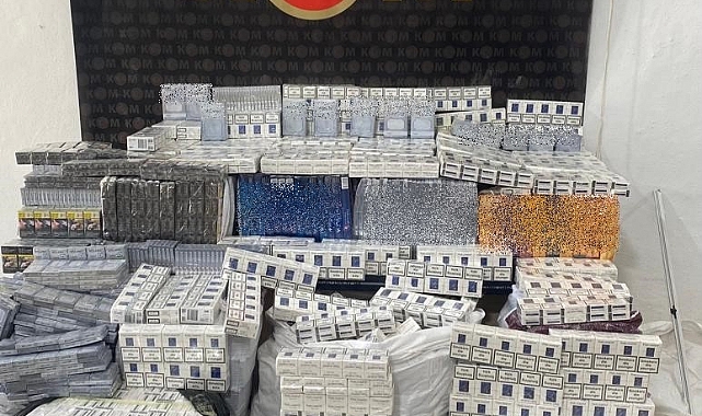 13 bin 790 adet gümrük kaçağı sigara ele geçirildi
