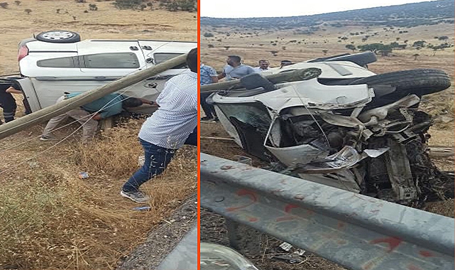 Hafif ticari araç elektrik direğine çarptı: 1 ölü, 3 yaralı