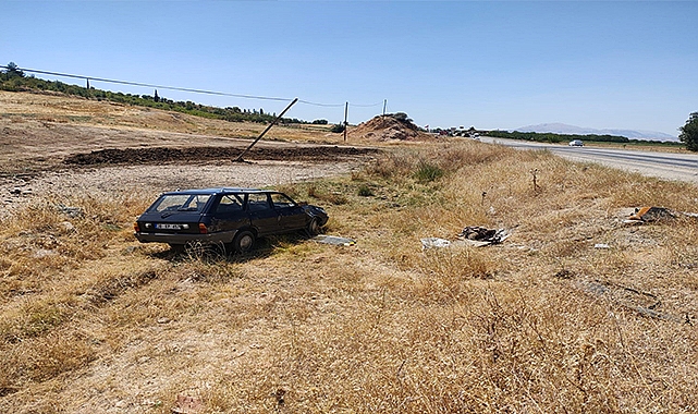Otomobil şarampole yuvarlandı: 1 yaralı