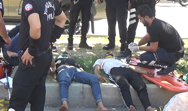 Polisin ‘dur’ ihtarına uymadılar kaza yaptılar