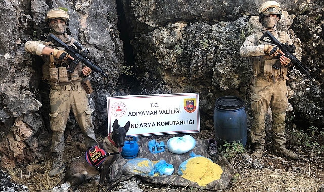 Terör örgütü mensuplarına ait yaşam malzemesi bulundu