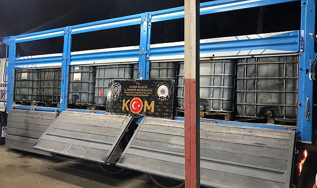 Tırdan 14 bin litre kaçak akaryakıt ele geçirildi