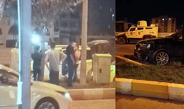 Kontrolden çıkan araç kaldırıma çıktı: Yaralı var