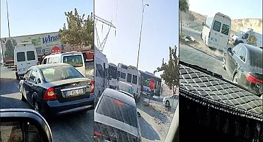 Şanlıurfa'da tehlikeli sürüş kameraya yansıdı