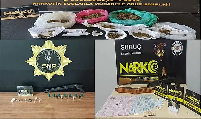 Şanlıurfa'da uyuşturucu tacirlerine büyük darbe!