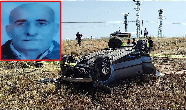 Takla atan otomobilin sürücüsü hayatını kaybetti