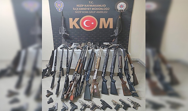 Çok sayıda kurusıkı tabanca ile tüfek ele geçirildi!