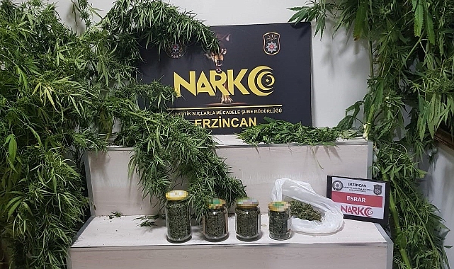 Erzincan'da uyuşturucu operasyonu!