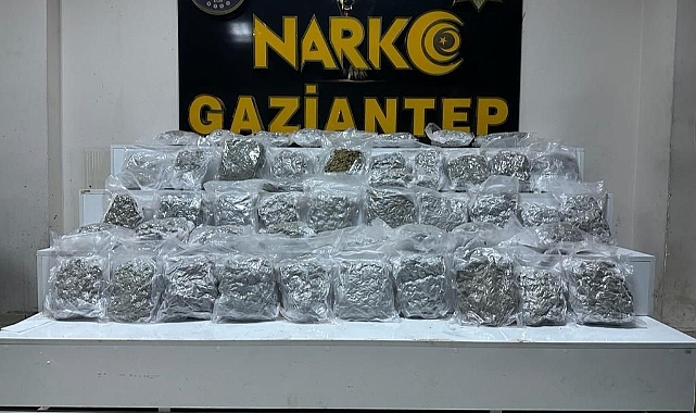 Gaziantep'te kilolarca uyuşturucu ele geçirildi!