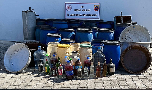 Hatay’da sahte rakı ele geçirildi