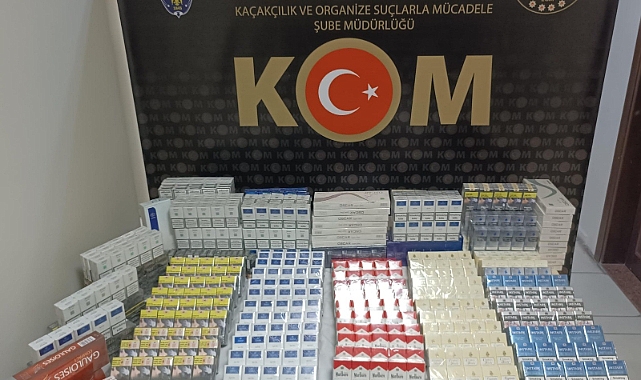 Kilis’te paket kaçak sigara yakalandı