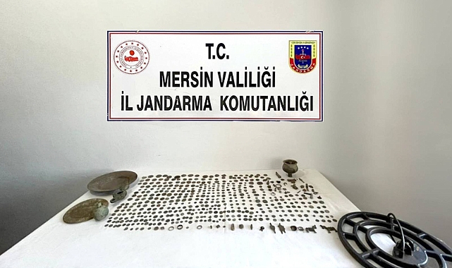 Mersin'de Roma dönemine ait tarihi eserler ele geçirildi