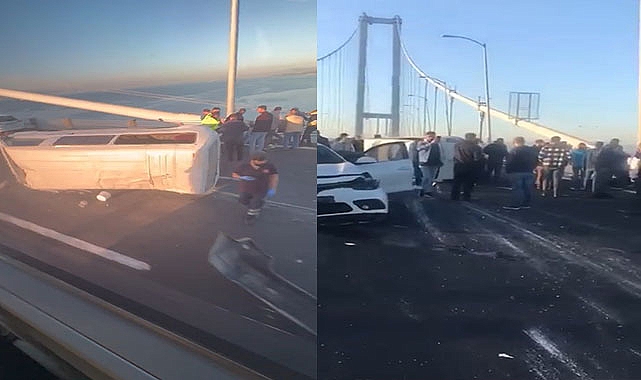Osmangazi Köprüsü'nde kaza: Yaralılar var