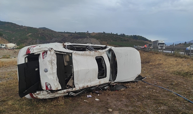 Osmaniye’de otomobil şarampole devrildi: Yaralılar var