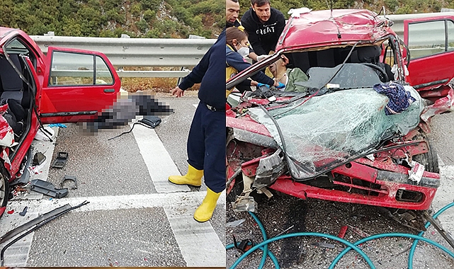 Otomobil tıra arkadan çarptı: Ölü ve yaralılar var